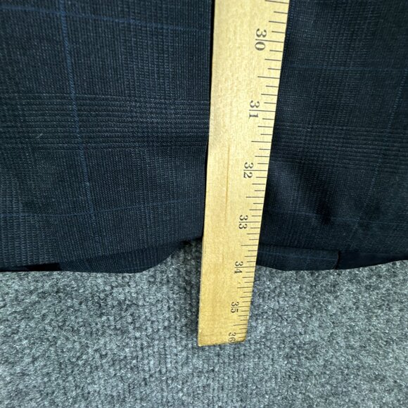 Brooks Brothers 346 Suit Mens Jacket 41L Pants 36W 2PC Blue Check Wool Blend - Picture 10 of 15